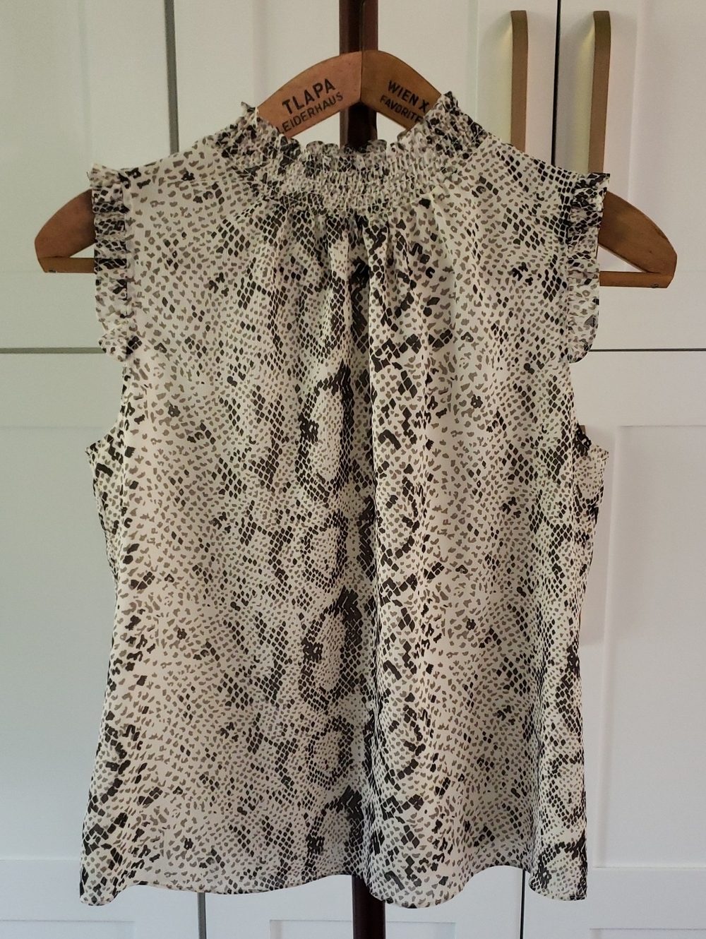 J Crew Snake Print Sleeveless Top